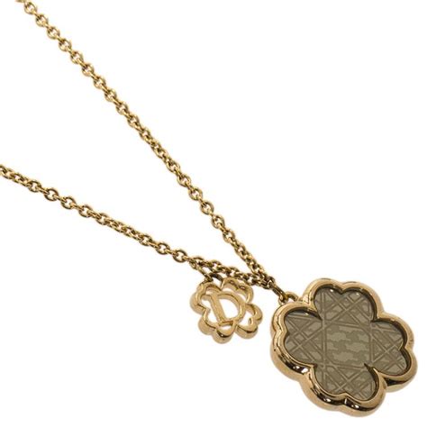 dior clover necklace free shipping|christian Dior 4 leaf clover chain.